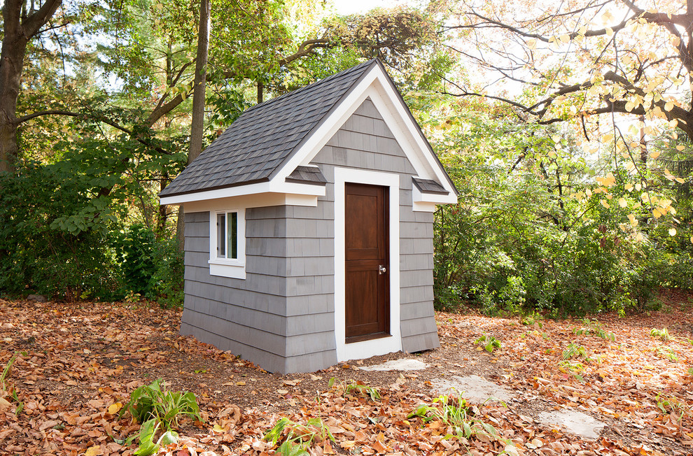 Example of a classic detached garden shed design in Grand Rapids