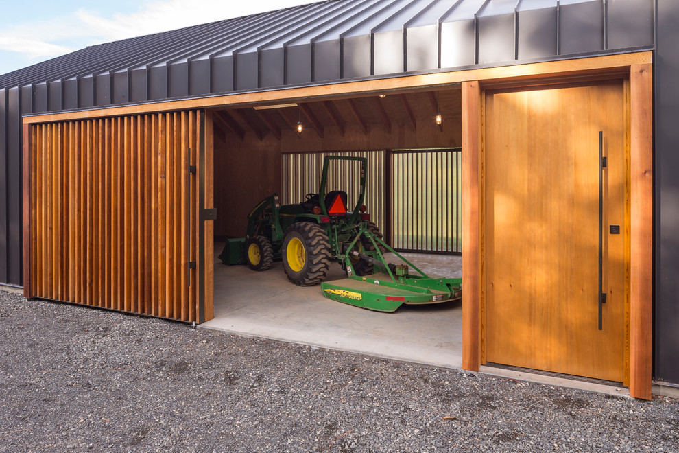 Elk Valley Tractor Shed Modern Shed Portland By Fieldwork Design Architecture Houzz