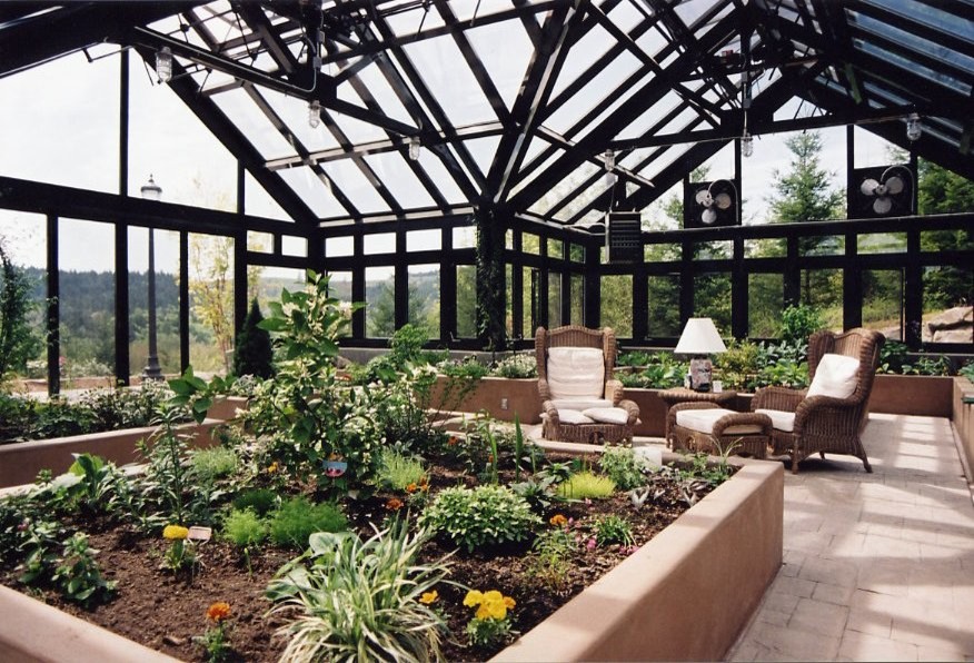 Greenhouse - large contemporary detached greenhouse idea in Vancouver