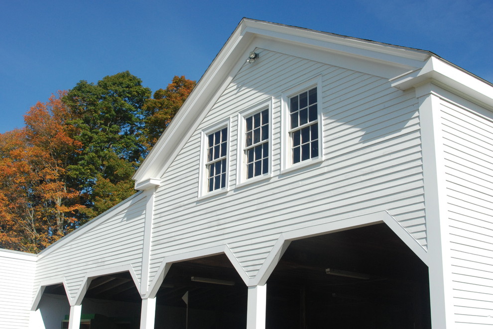 This is an example of a traditional garden shed and building in Boston.