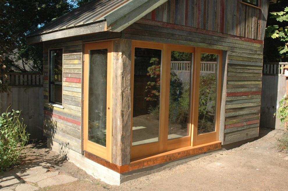 Studio / workshop shed - small modern detached studio / workshop shed idea in Portland