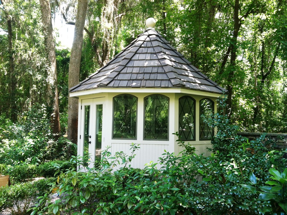 Design ideas for a classic detached garden shed and building in Jacksonville.