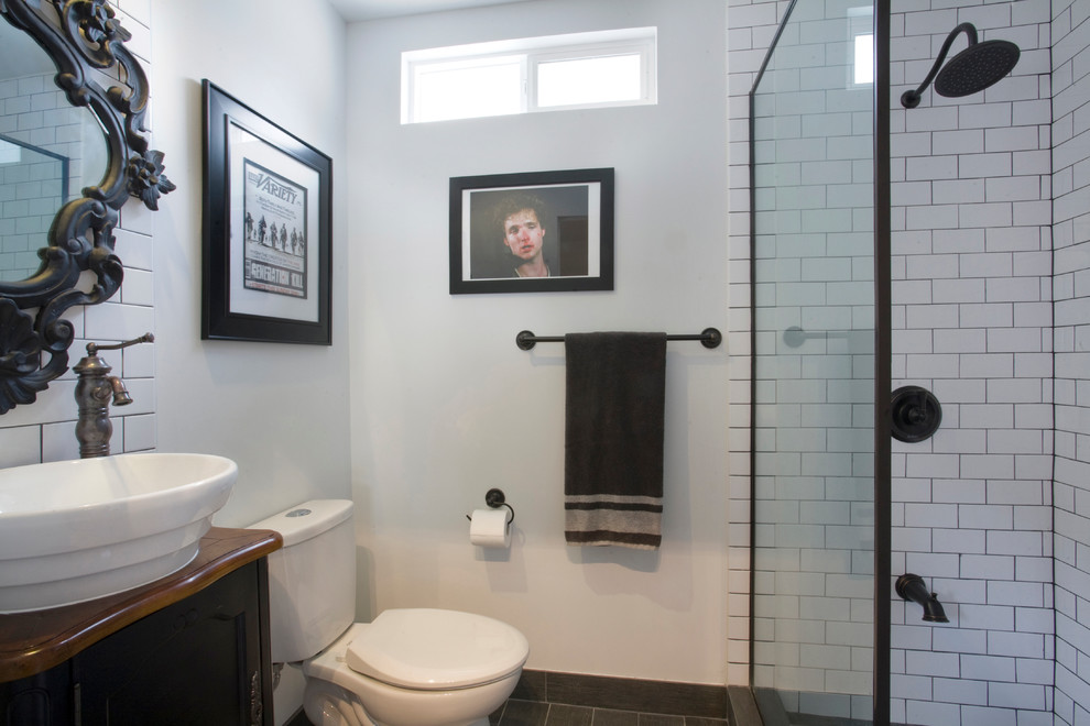 Inspiration for a small industrial bathroom in Los Angeles.
