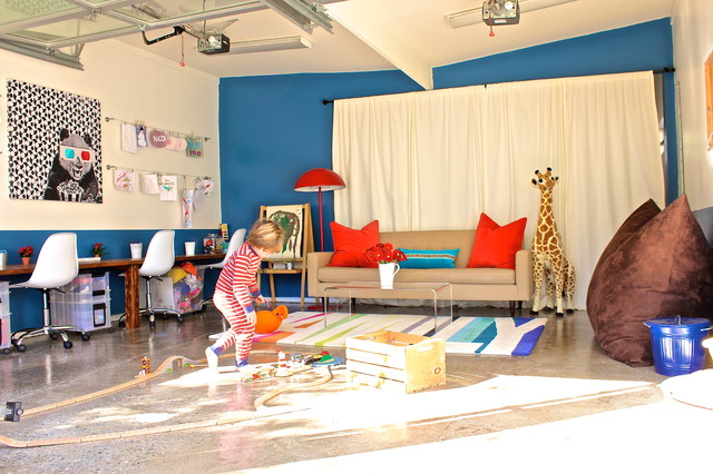 Garage Conversion into Playroom - Contemporary - Garden Shed and Building -  Los Angeles - by 22 INTERIORS | Houzz IE