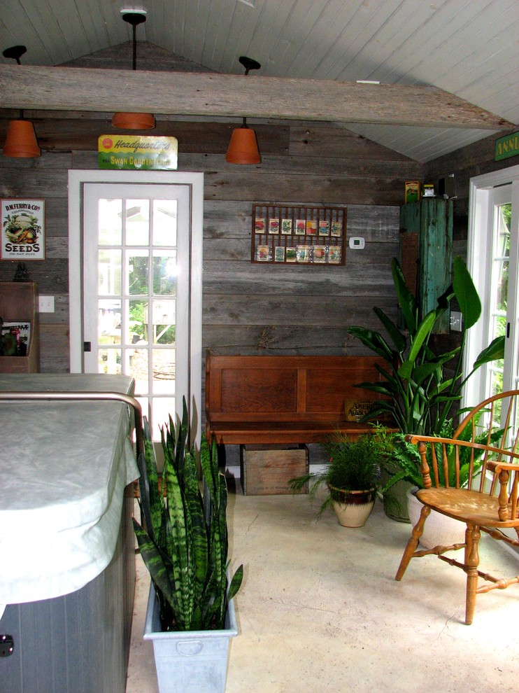 Mid-sized elegant detached shed photo in Boston