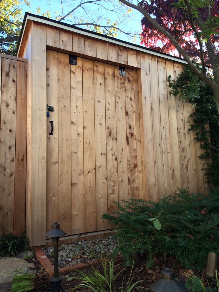 home gains optimal outdoor storage and screening Rustic