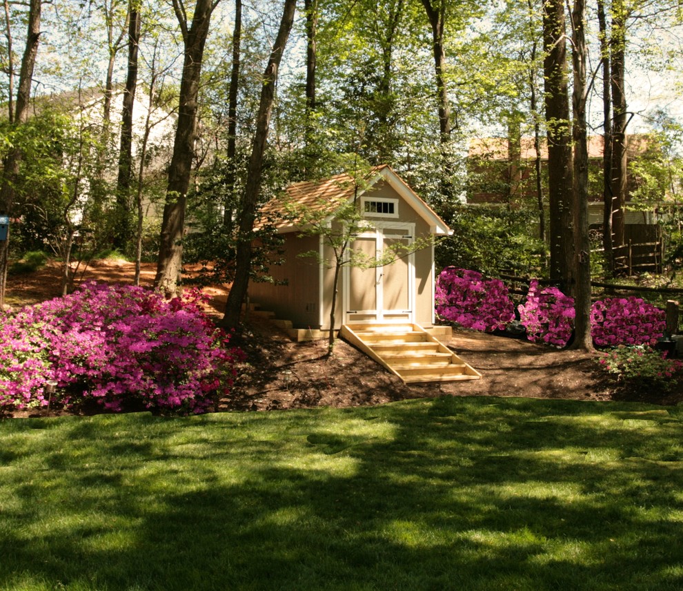 Garden shed - mid-sized traditional detached garden shed idea in DC Metro