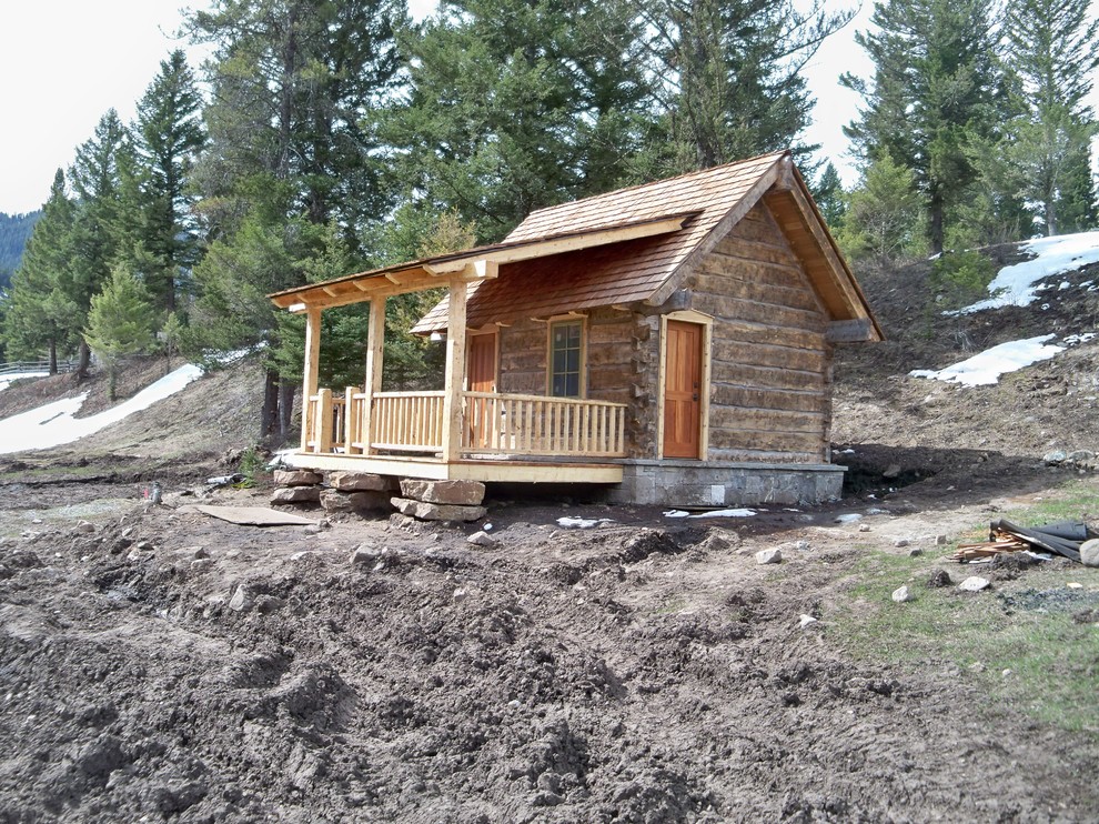 Example of a mountain style shed design in Other