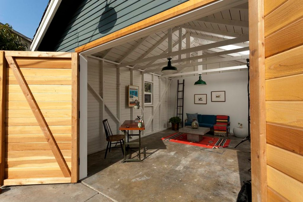 Stilmix Gartenhaus als Arbeitsplatz, Studio oder Werkraum in Los Angeles