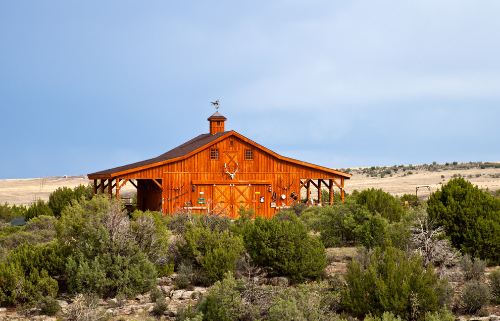 Horse Barn in Colorado Farmhouse Shed Other by Sand Creek Post
