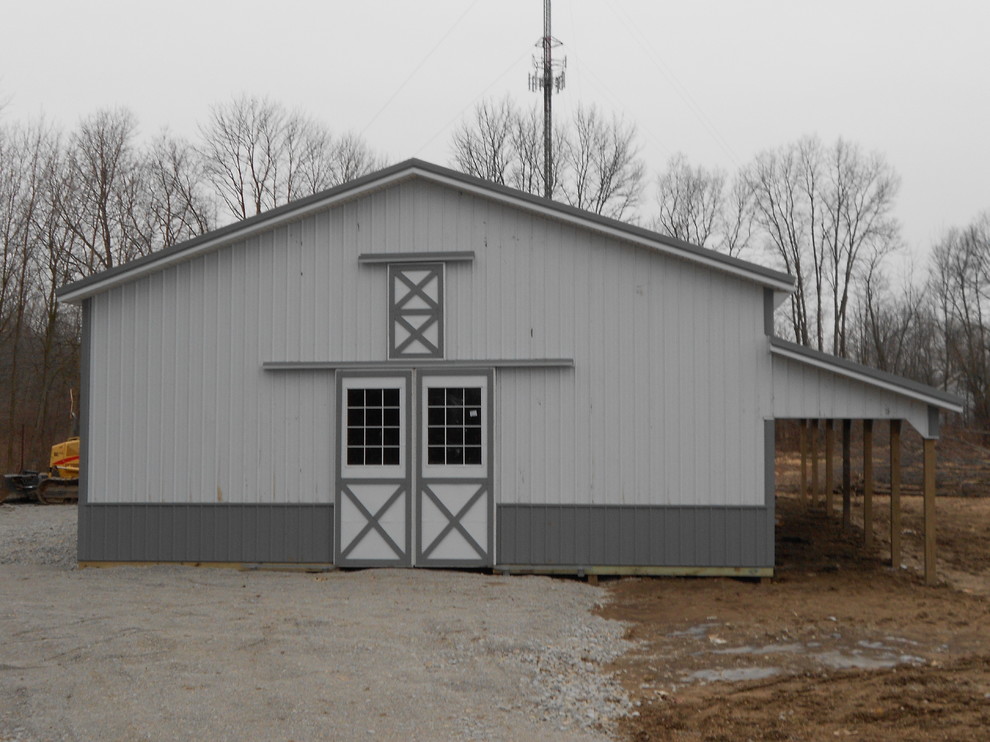 Horse Barn Traditional Shed Indianapolis by SLM Homes, LLC Houzz