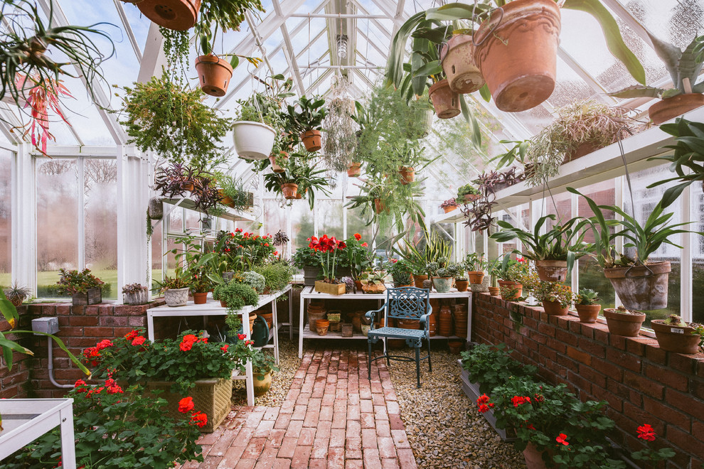 Photo of a traditional greenhouse in New York.