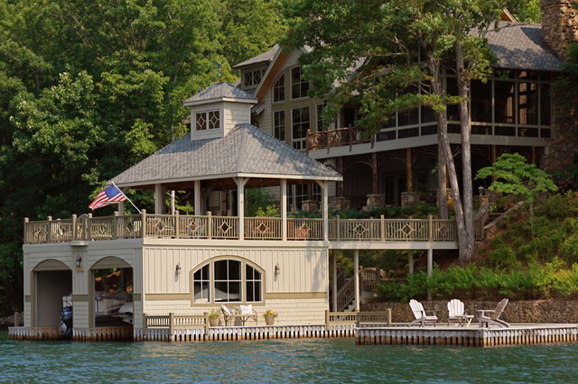 Lake Burton Boat Houses Traditional Garage Atlanta by Erin