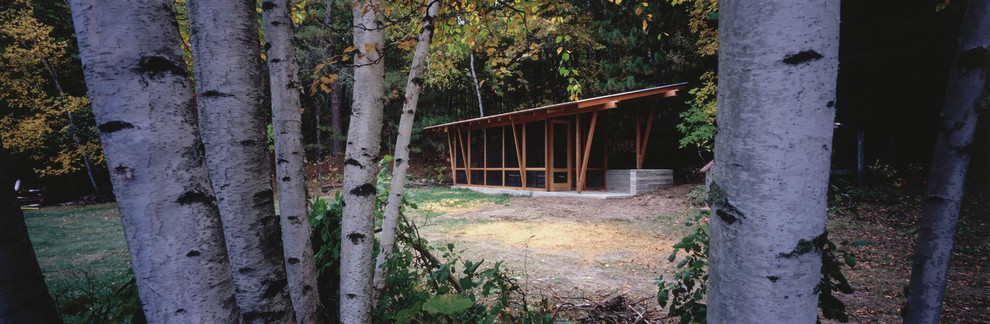 Inspiration for a modern garden shed and building in Minneapolis.