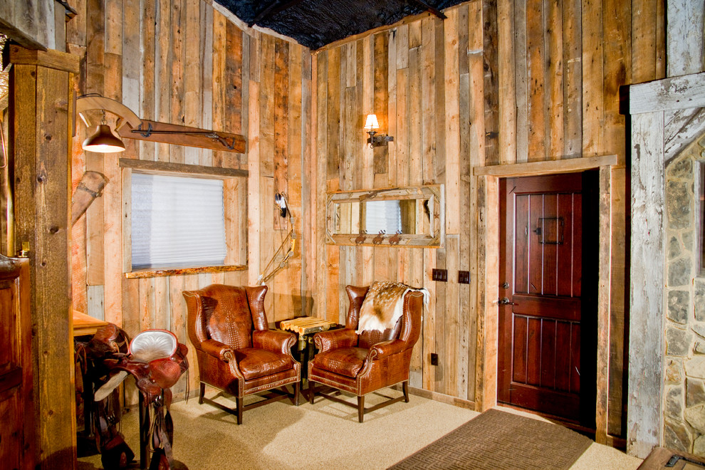 Man Cave "Old Town" Rustic Shed Denver by Dream Kitchens Houzz