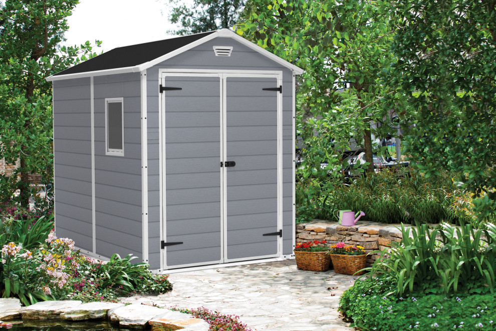 Large country detached garden shed photo in Indianapolis