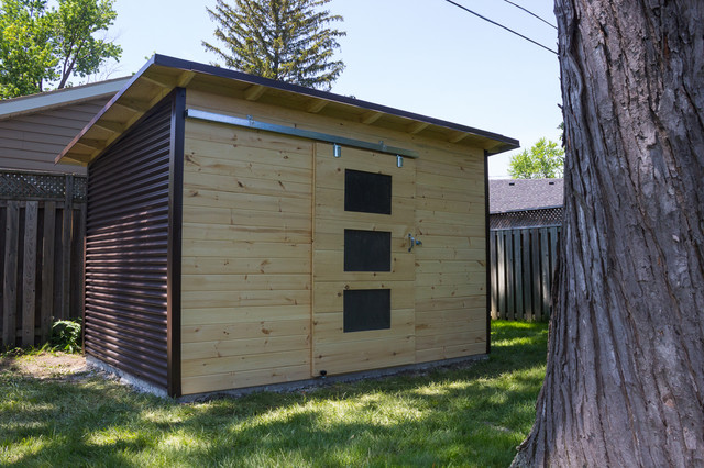 Modern Garden Shed In Windor Ontario Minimalistisch Gartenhaus Toronto Von Backyard Escape Studios Modern Garden Shed In Windor Ontario, Modern Garden Sheds
