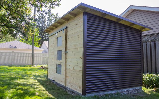 Modern Garden Shed In Windor Ontario Minimalistisch Gartenhaus Toronto Von Backyard Escape Studios Modern Garden Shed In Windor Ontario, Modern Garden Sheds