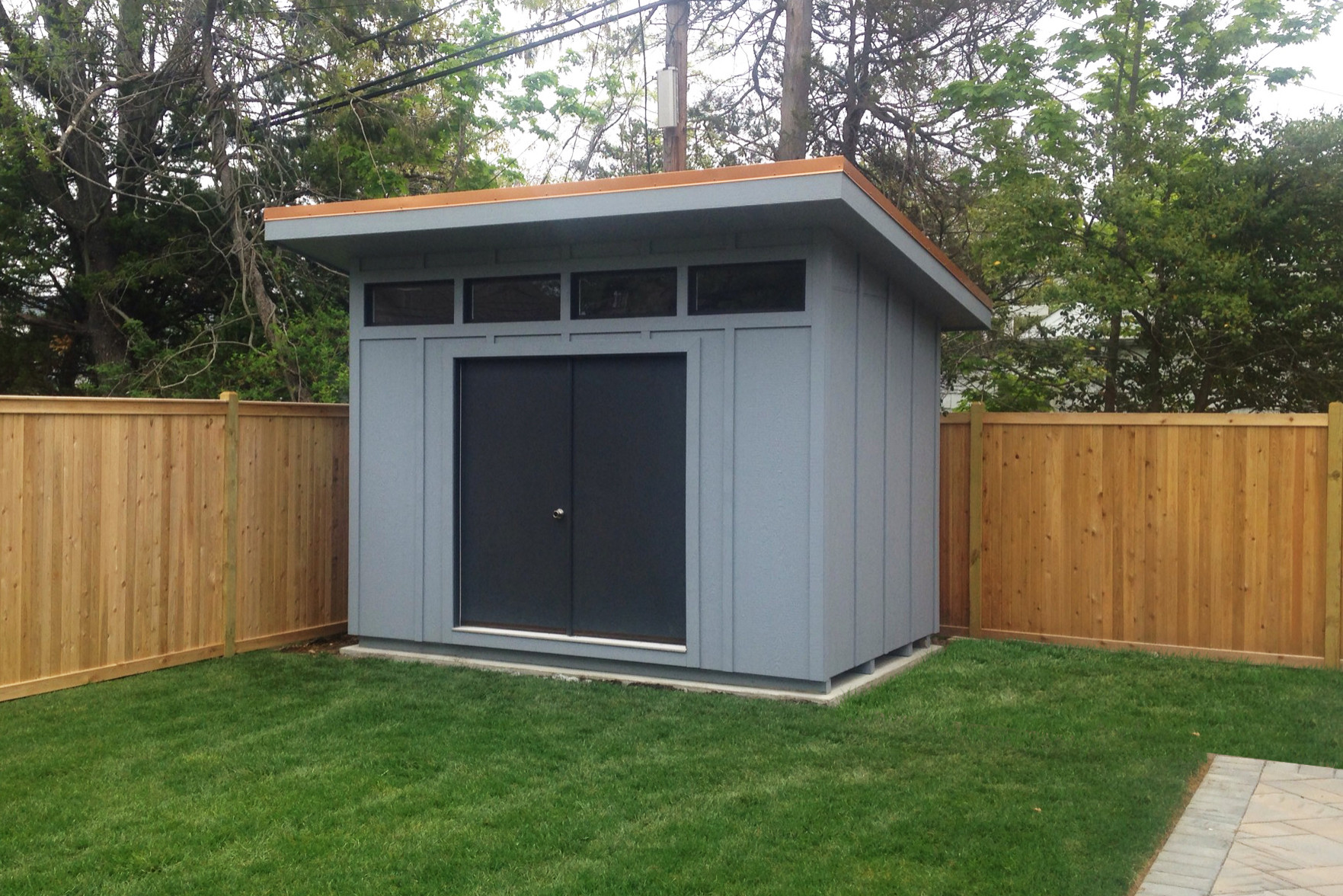 Lean to shed modern