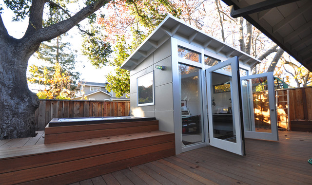 Music Studio Shed Office 8x14 - Modern - Garden Shed and Building - San  Francisco - by Studio Shed - Live Large. Build Small. | Houzz IE
