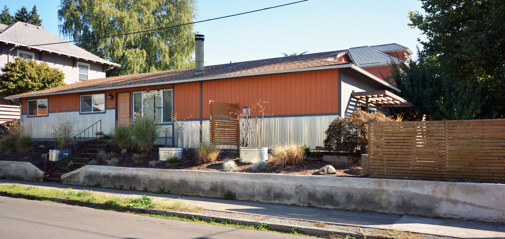This is an example of an urban garden shed and building in Portland.