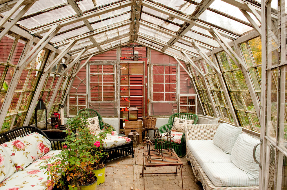 Inspiration for a vintage garden shed and building in Boston.