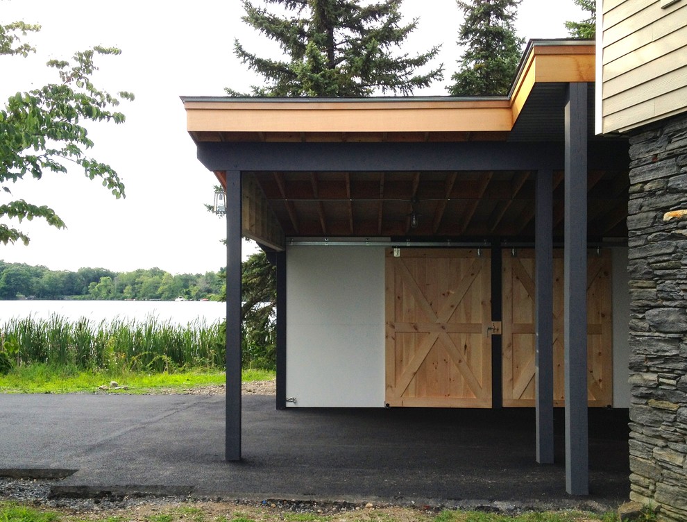 Example of a minimalist shed design in Boston