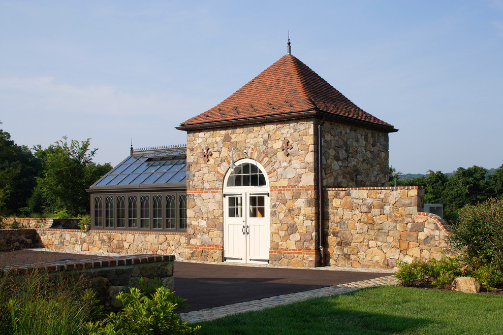 New Country House, Villanova, PA - Traditional - Shed 