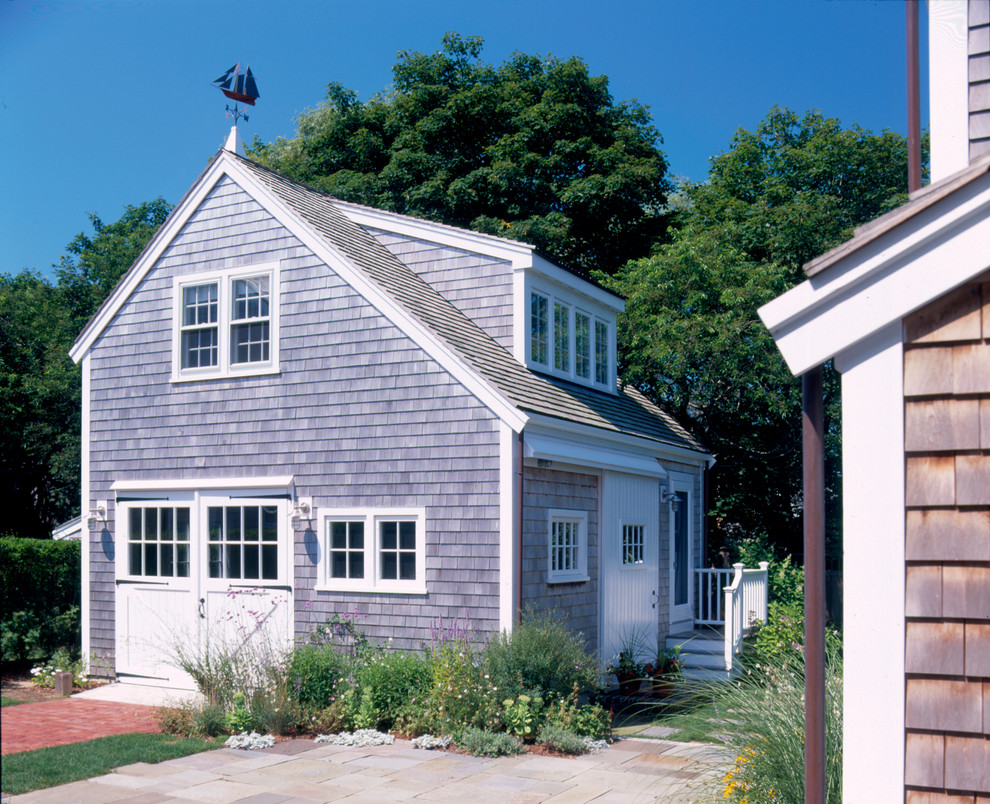 This is an example of a traditional garden shed and building in Boston.
