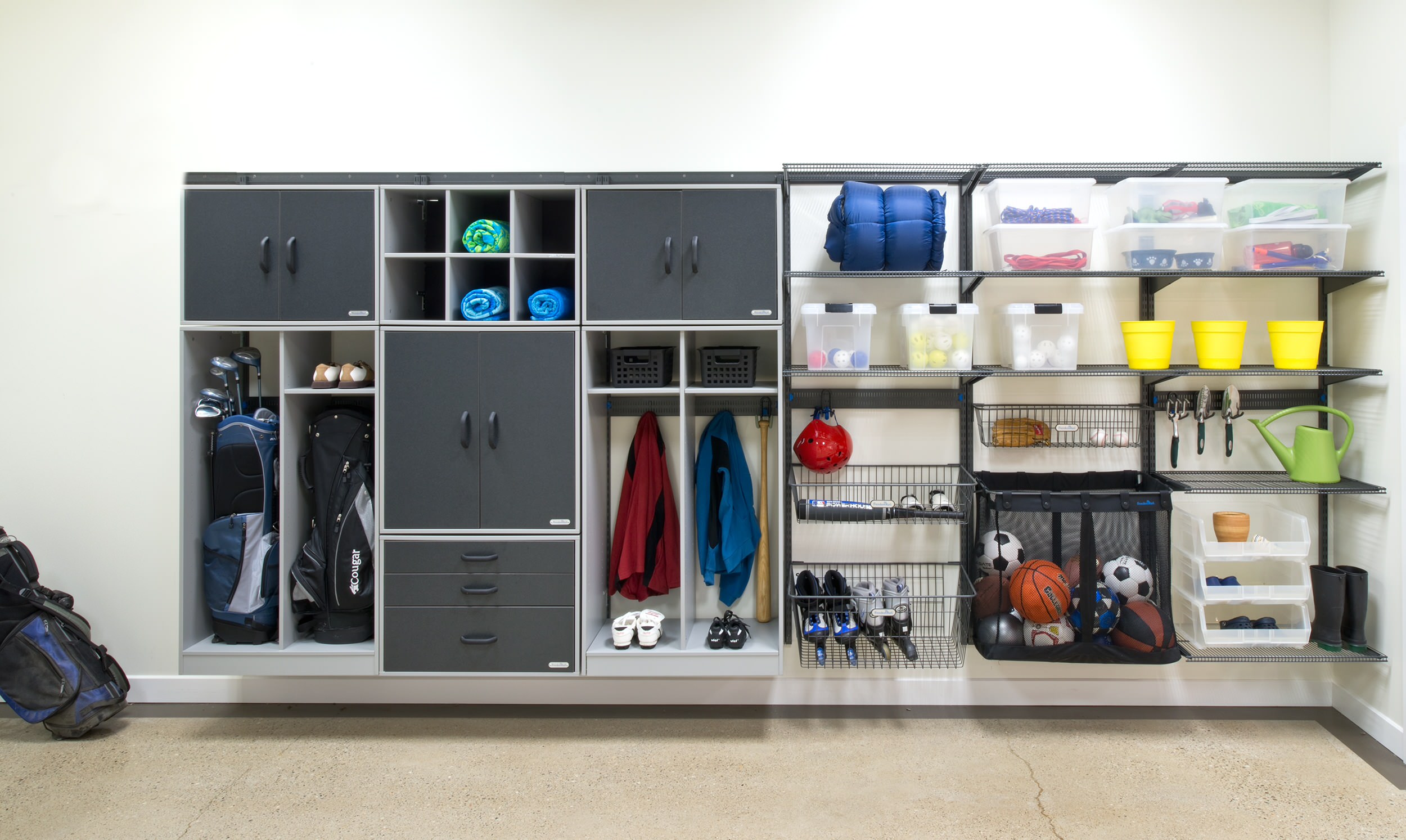 Garage hanging storage cabinet - Traditional - Garden Shed and Building -  Tampa - by Artisan Closets and Trim Inc