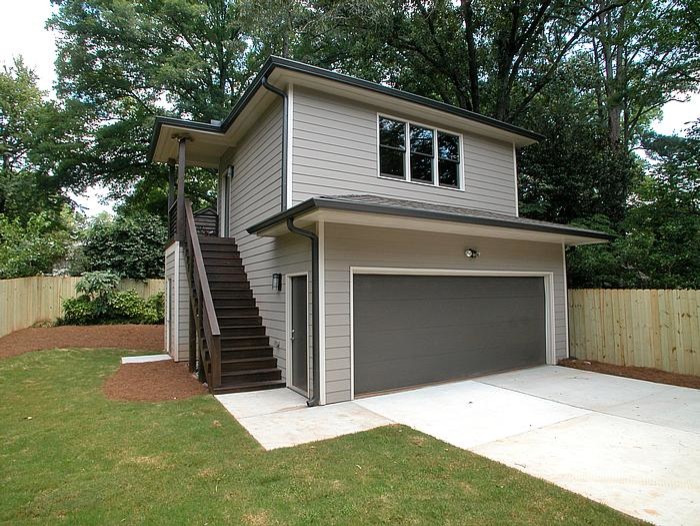 Example of a minimalist shed design in Atlanta