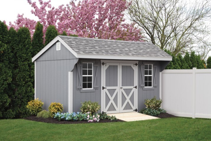 Exemple d'un petit abri de jardin séparé craftsman avec un bureau, studio ou atelier.