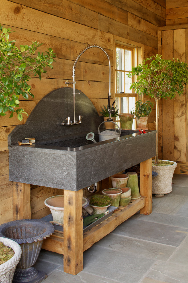 Shed - rustic shed idea in New York