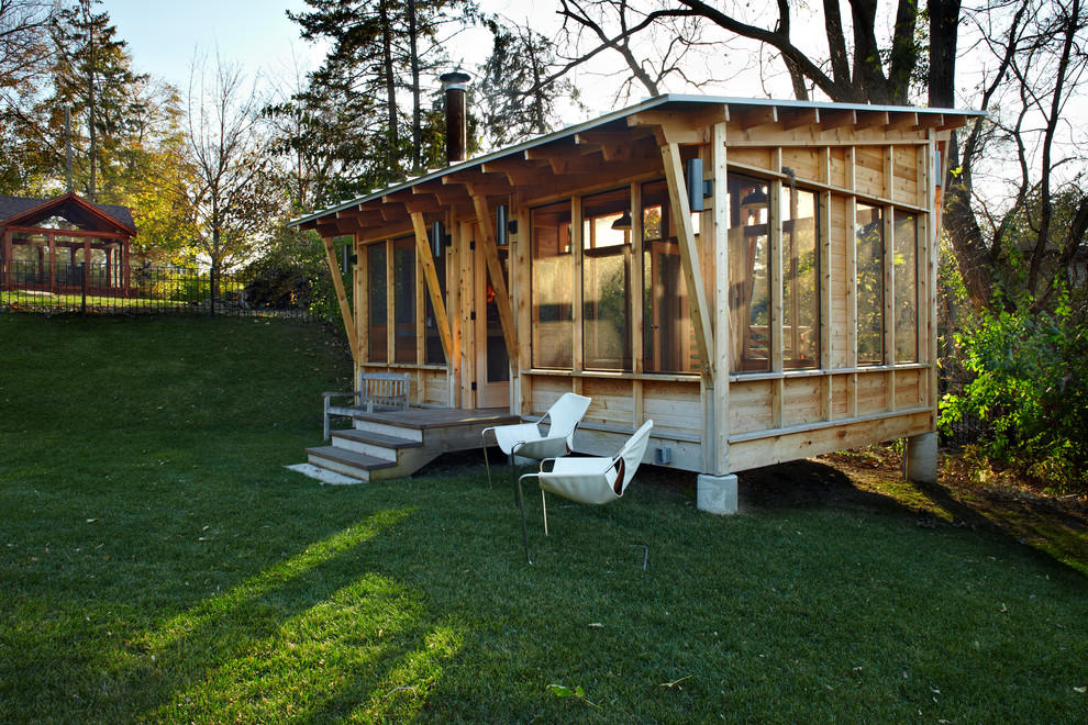 Mountain style shed photo in Minneapolis