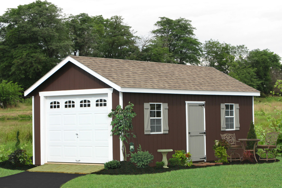 Prefab One Car Garage Sheds Traditional Shed Philadelphia by