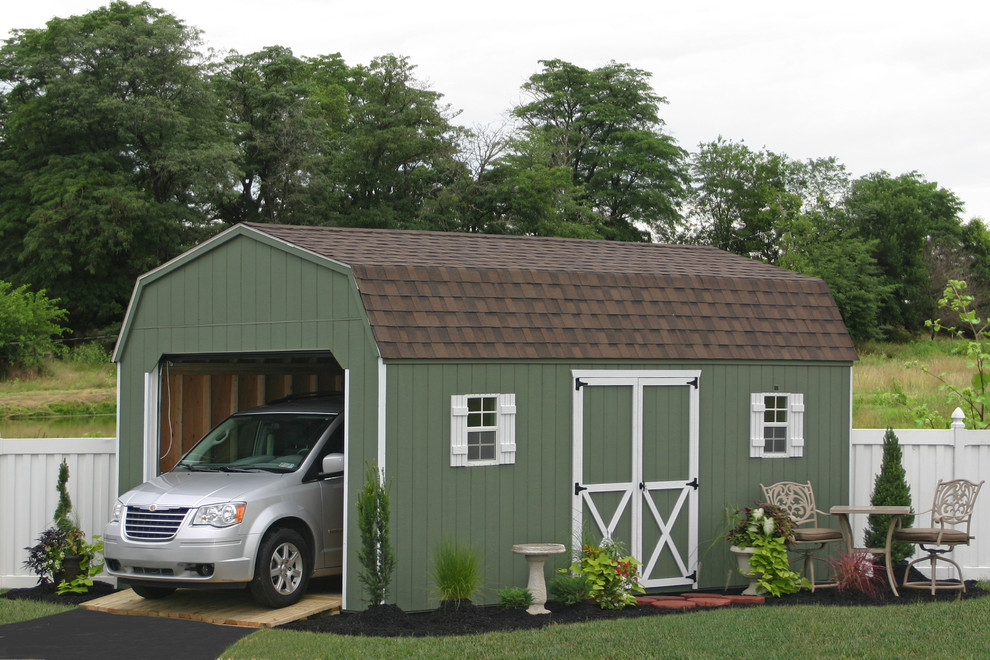 Prefab One Car Garage Sheds Traditional Shed Philadelphia by