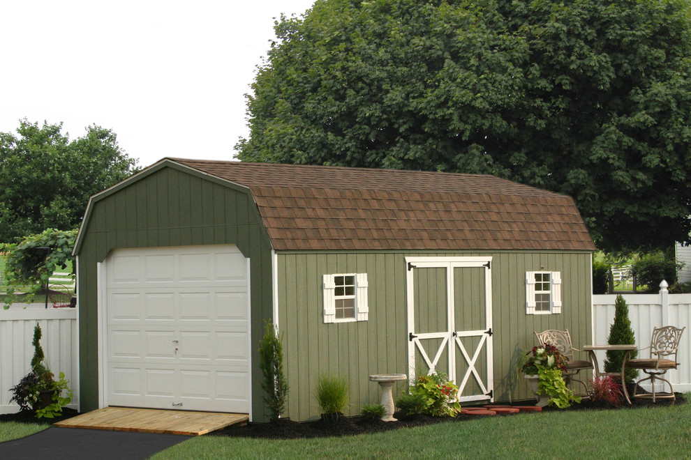 Prefab One Car Garage Sheds Traditional Shed Philadelphia by