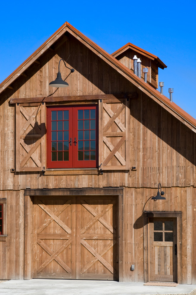 Inspiration for a rustic barn in Other.