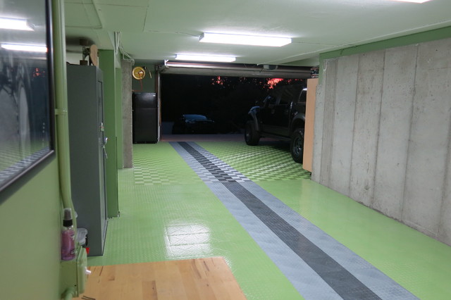 Green Garage Flooring at