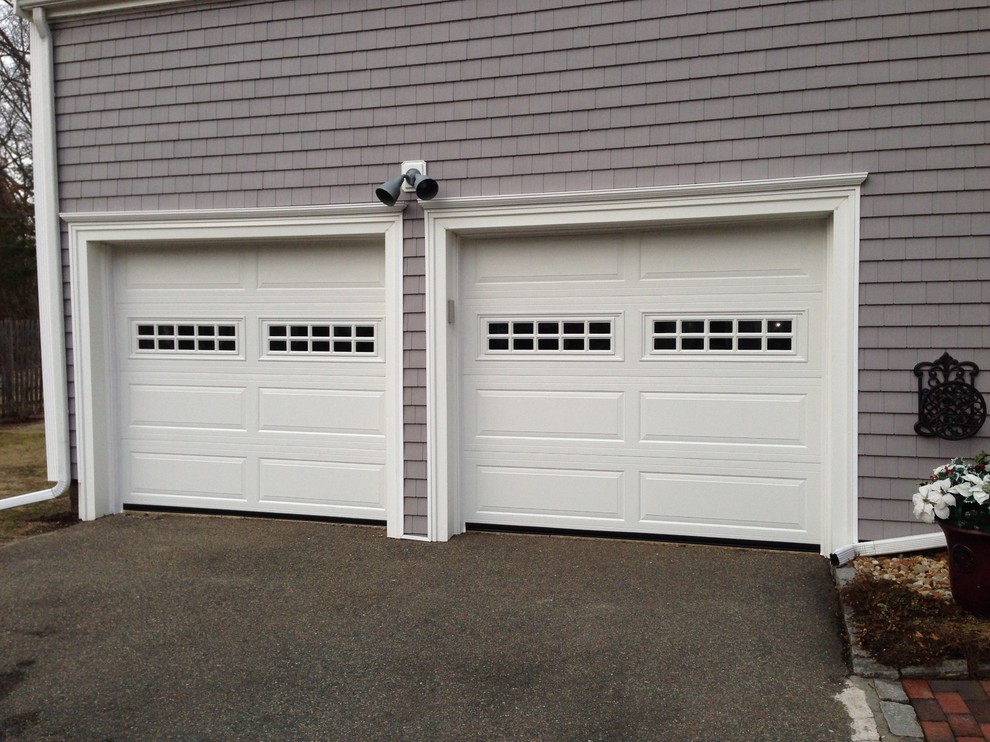 Raised Panel Steel Insulated Garage Doors Traditional Shed Boston