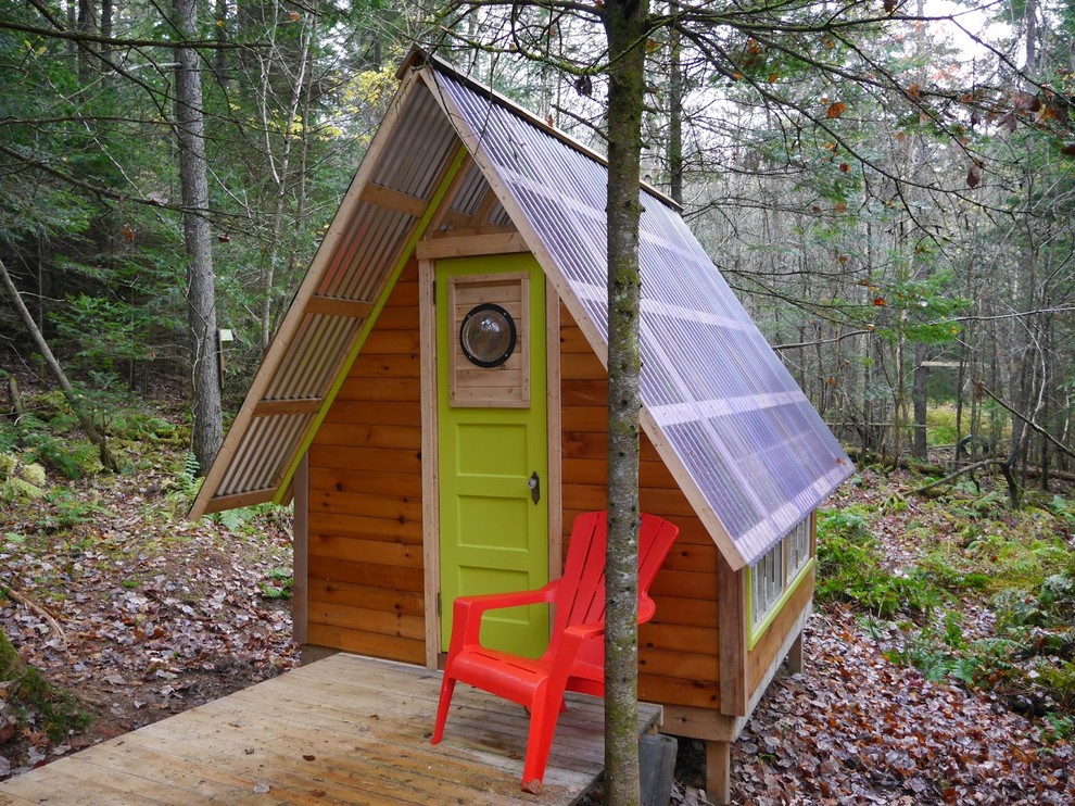 Example of an eclectic detached shed design in DC Metro