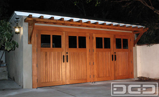 Mediterranean Carriage House Style, Swing Carriage House Garage Doors