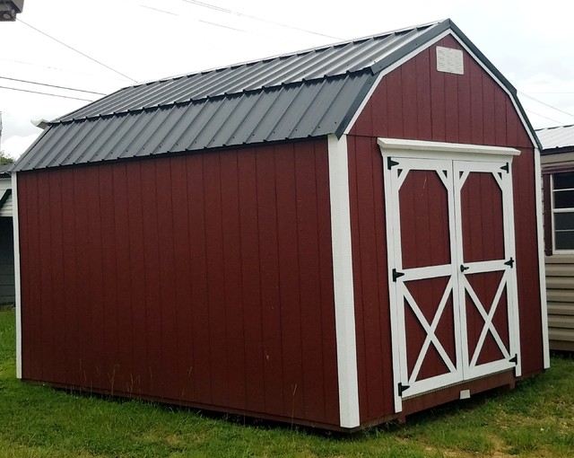 Red Dutch Barn Estilo Craftsman Casetas Otras zonas de Hometown