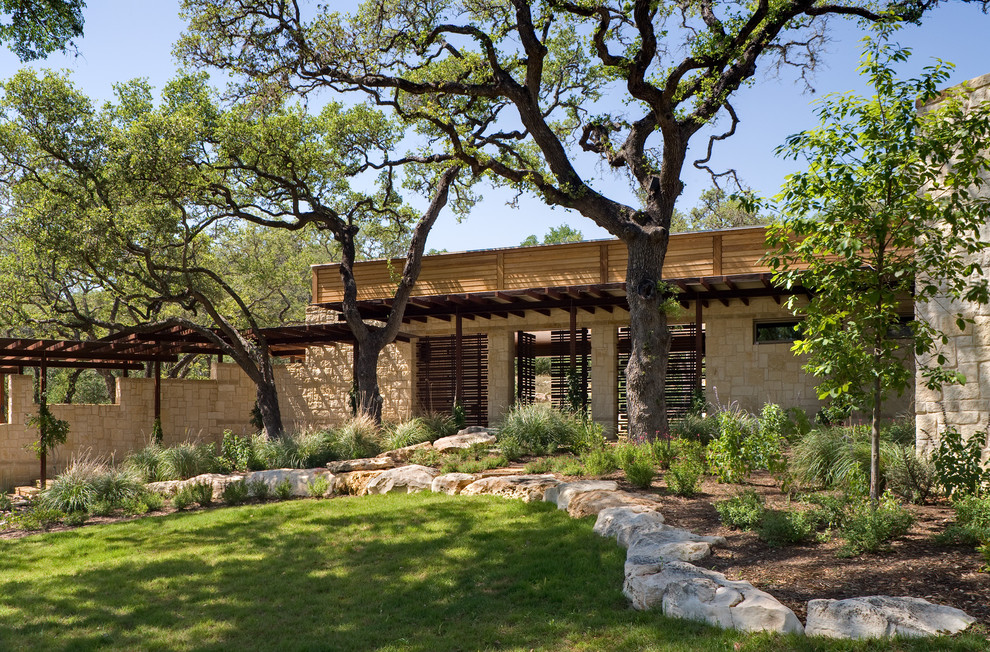 This is an example of a contemporary garden shed and building in Austin.