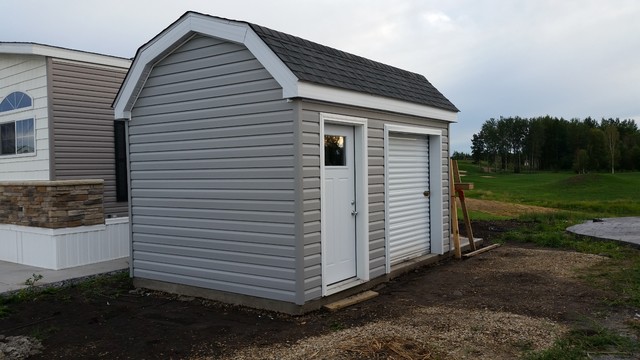 Sheds And Outside Storage Transitional Shed Calgary By Ravenwood Construction Ltd