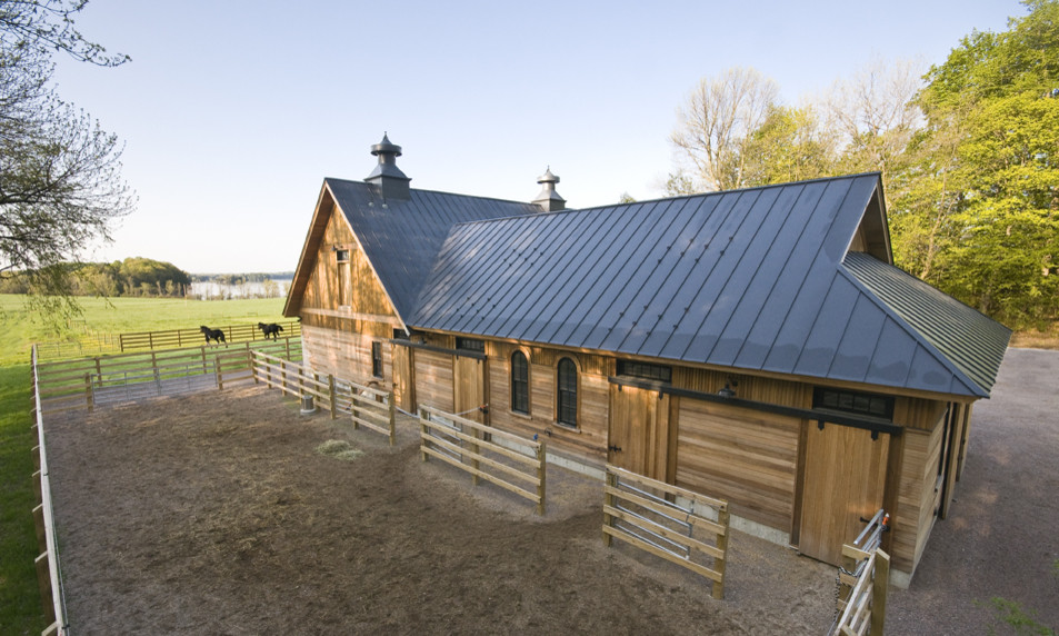 This is an example of an expansive country detached barn in Burlington.