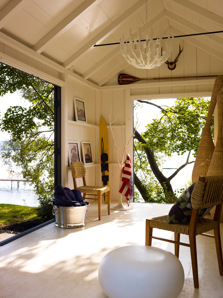 Design ideas for a beach style garden shed and building in New York.