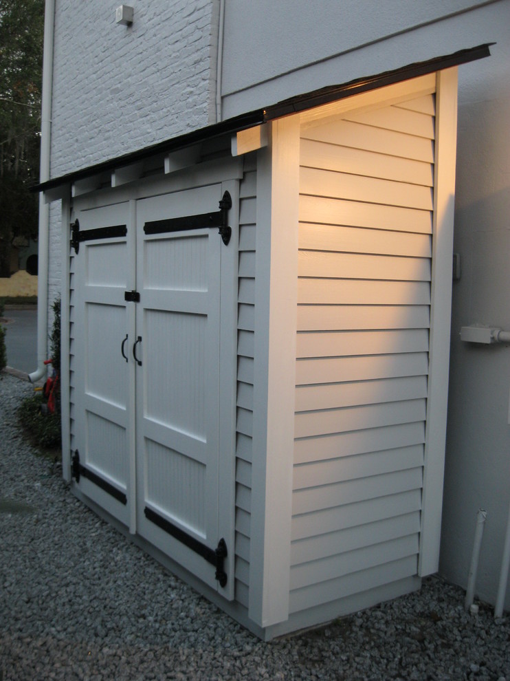 Small Storage Along The Side Of A House Traditional Shed Orlando By Historic Shed Houzz