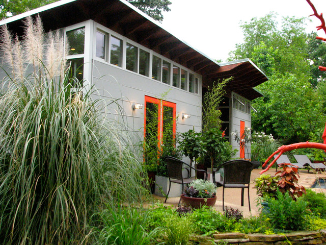 Southern Twins: 2 Studio Sheds attached - Minimalistisch - Gartenhaus