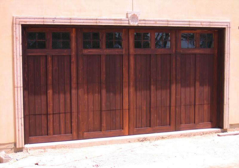Stained Wood Garage Doors Modern Shed Austin by Hill Country